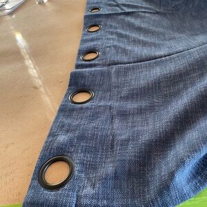 Pottery Barn Teen Navy Grommet Blackout Curtain Panels (3 panels) 50"x63"